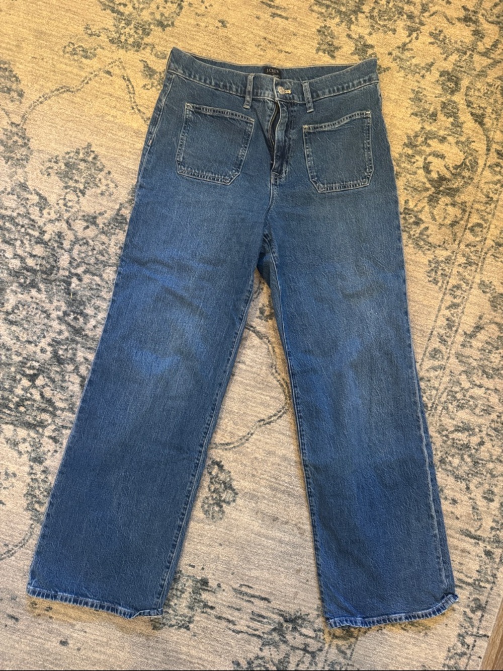 J. Crew Light Blue Wide-Leg Jeans